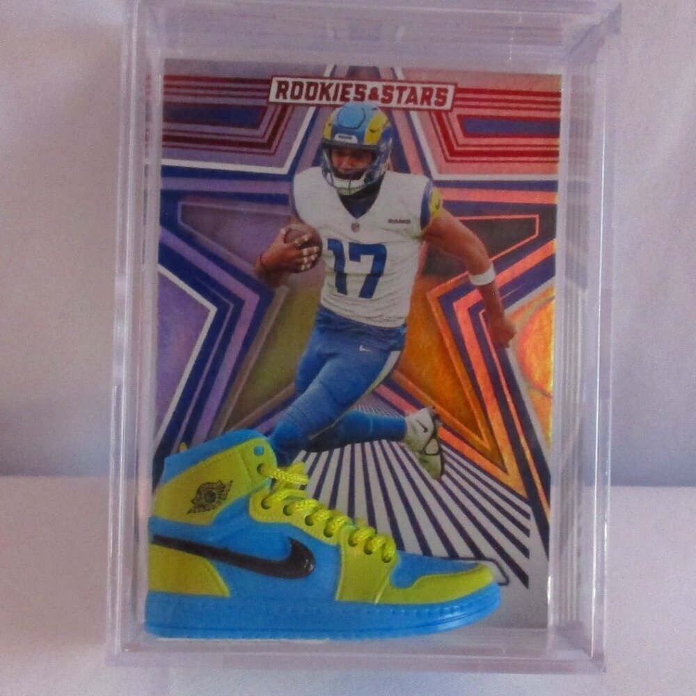 Rookies & Stars PUKA NACUA Sports Card Shadow Box with Matching Nike Shoe